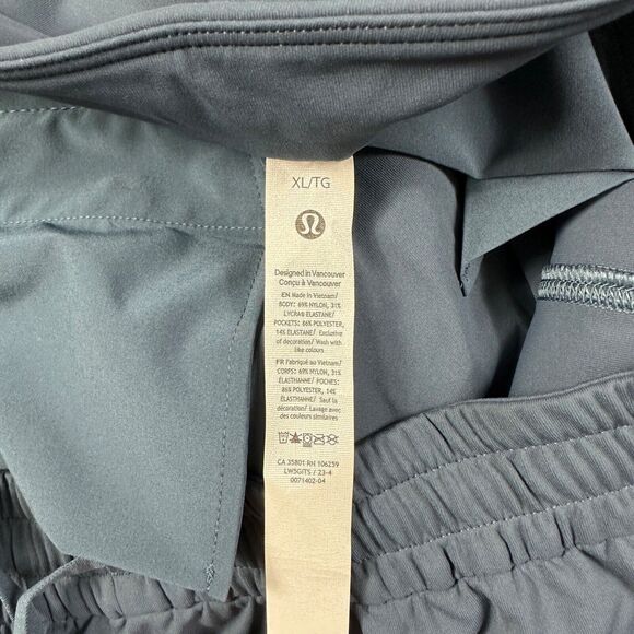 NWT lululemon Tapered-Leg Mid-Rise Pant 7/8 Length Luxtreme Iron Blue Size XL - Picture 12 of 13